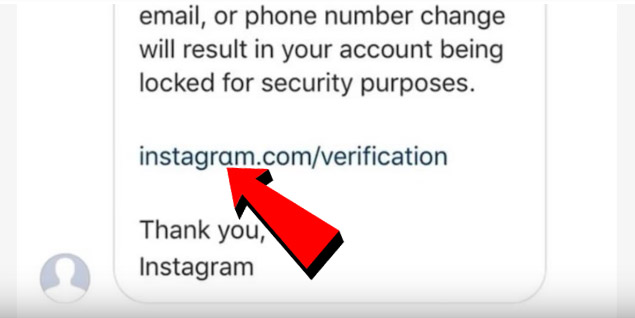 instagram message suspicious activity
